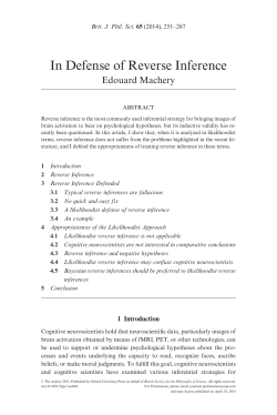 In Defense of Reverse Inference
