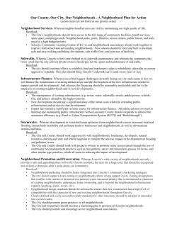 A Neighborhood Plan for Action