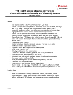 T/E-4500-series Storefront Framing