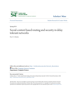 Social-context based routing and security in delay