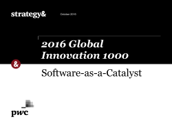 2016 Global Innovation 1000 study - Strategy