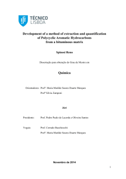 Development of a method of extraction and quantification of