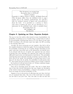 Chapter 4: Updating our View: Bayesian Analysis