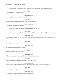 Quixote Side 3 &ndash; Don Quixote, Sancho 1 (The
