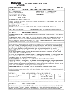 material safety data sheet