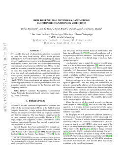 How Deep Neural Networks Can Improve Emotion Recognition on