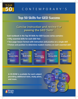 Top 50 Skills for GED Success Brochure