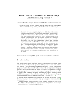 From Core OCL Invariants to Nested Graph Constraints: Long