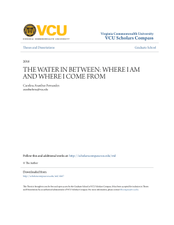 the water in between: where i am and where i come from