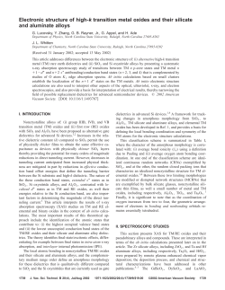Electronic structure of high-k transition metal oxides and their silicate