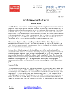 July 2010 - Bryant`s Maritime Consulting