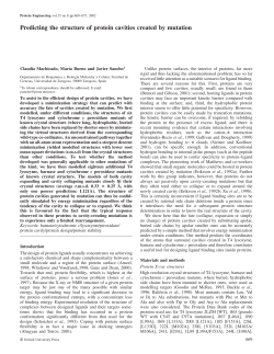 Predicting the structure of protein cavities created