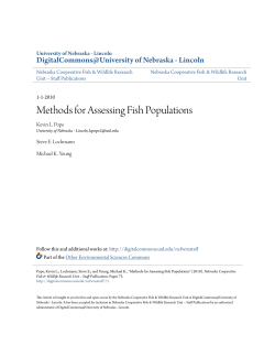 Methods for Assessing Fish Populations