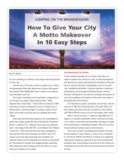 So you`re thinking of creating a new slogan and brand identity for