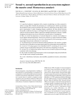 Sexual vs. asexual reproduction in an ecosystem engineer: the