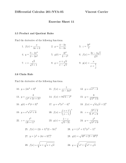 Exercise Sheet 11