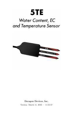 5TE Manual - Decagon Devices