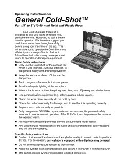 Operating Instructions for