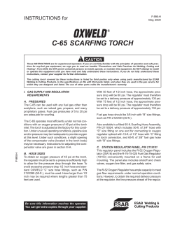 F-0995-H Scarfing Torch