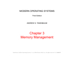 Chapter 3 Memory Management