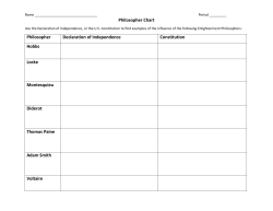 Philosopher Chart Philosopher Declaration of