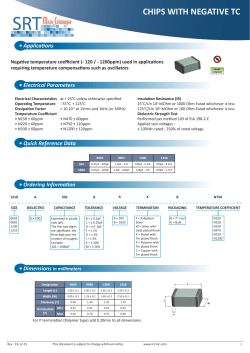 Chips with Negative TC - SRT microceramique vendome