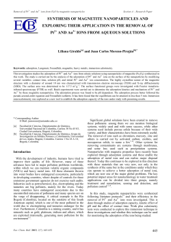 Synthesis of magnetite nanoparticles and exploring their