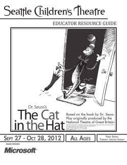 educator resource guide - Seattle Children`s Theatre