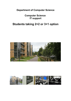Students taking 2+2 or 3+1 option - Computer Science