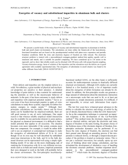 Energetics of vacancy and substitutional impurities in aluminum bulk