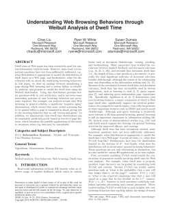 Understanding Web Browsing Behaviors through Weibull Analysis