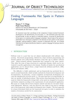 Finding Frameworks Hot Spots in Pattern Languages