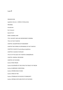 Penal Code - Institute for International and Comparative Law in