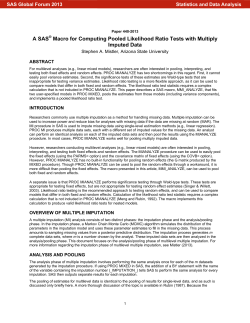 A SAS macro for computing pooled likelihood ratio tests