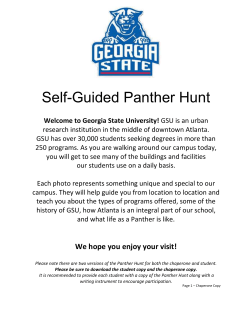 Self-Guided Panther Hunt - Georgia State University Welcome Center