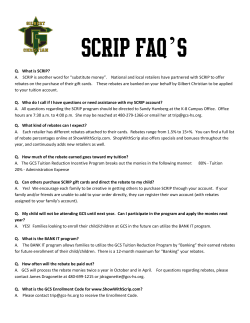 Q. What is SCRIP? A. SCRIP is another word for &ldquo;substitute money