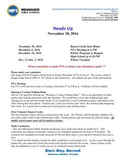 Heads Up - Milwaukee Public Schools
