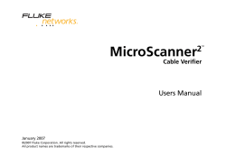 MicroScanner2 - Fluke testery