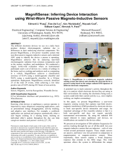 MagnifiSense: Inferring Device Interaction using Wrist
