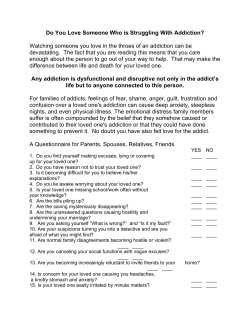 Do You Love Someone Who is Struggling With Addiction? Watching