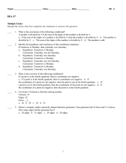 DIA #7 - BakerMath.org