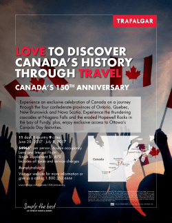 love to discover canada`s history through travel