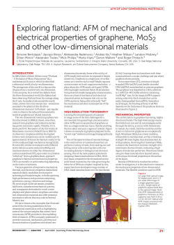 Exploring flatland: AFM of mechanical and electrical properties of