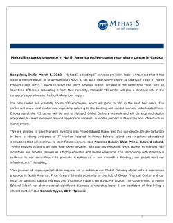 MphasiS expands presence in North America region