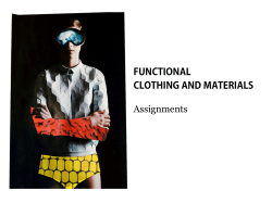 FUNCTIONAL CLOTHING AND MATERIALS Assignments