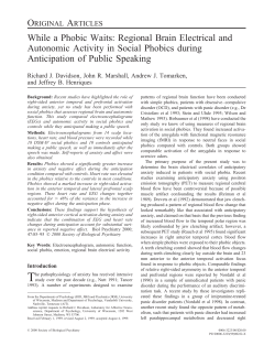 While a Phobic Waits: Regional Brain Electrical and Autonomic