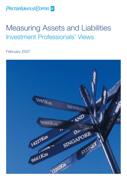 Measuring Assets and Liabilities