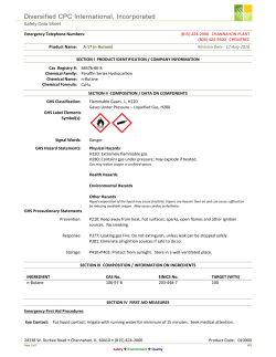 Material Safety Data Sheet
