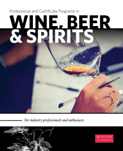 Certificate in Wine Studies Brochure