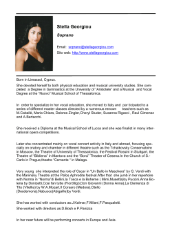 Stella Georgiou Soprano